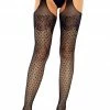 COAXcopenhagen.com Black Lux Dot Suspender Pantyhose HOSIERY