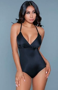 COAXcopenhagen.com Black Shapewear Bodysuit With Snap Crotch - What Waist