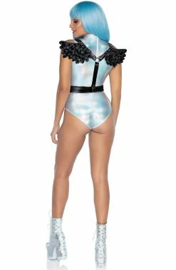 COAXcopenhagen.com Angel Costumes Black Body Harness With Furry Angel Wings