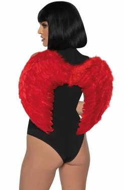 COAXcopenhagen.com Red Marabou Feather Devil Wings