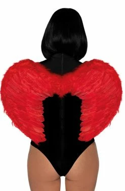 COAXcopenhagen.com Red Marabou Feather Devil Wings