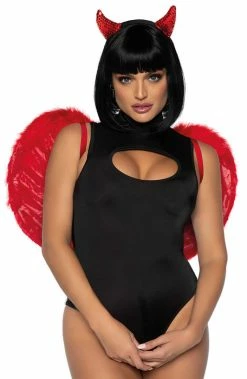 COAXcopenhagen.com Red Marabou Feather Devil Wings
