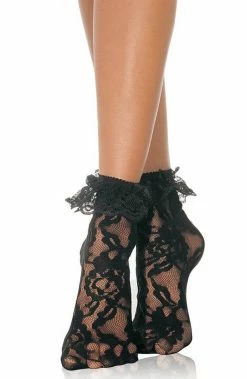 COAXcopenhagen2 Black Lace Ankle Highs