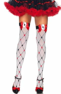 COAXcopenhagen2 Queen Of Hearts Thigh Highs HOSIERY