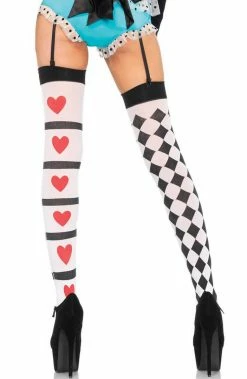 COAXcopenhagen2 Harlequin Thigh High Stockings
