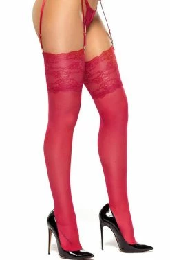COAXcopenhagen2 Red Thigh Highs - Romance