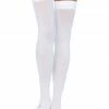 COAXcopenhagen2 HOSIERY White Opaque Thigh Highs