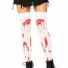 COAXcopenhagen2 Halloween Thigh Highs With Blood Print HOSIERY