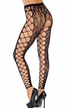 COAXcopenhagen.com Black Leopard Footless Tights