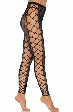 COAXcopenhagen.com Black Leopard Footless Tights