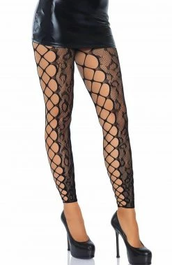 COAXcopenhagen.com Black Leopard Footless Tights
