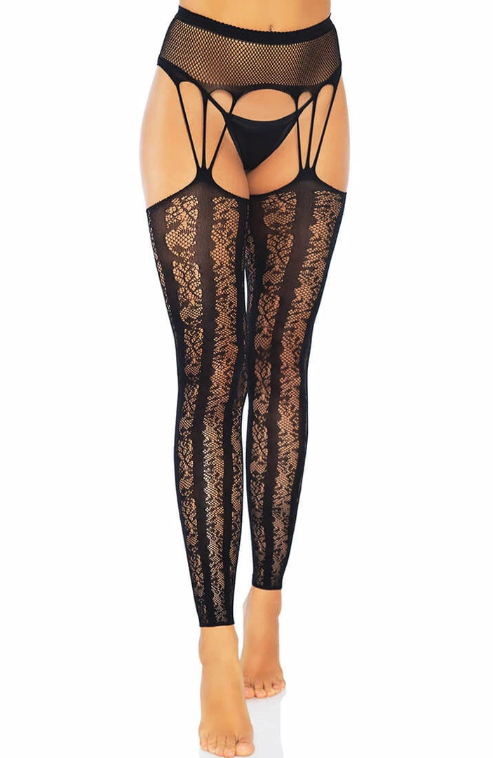 COAXcopenhagen.com HOSIERY Black Footless Garter Belt Stockings