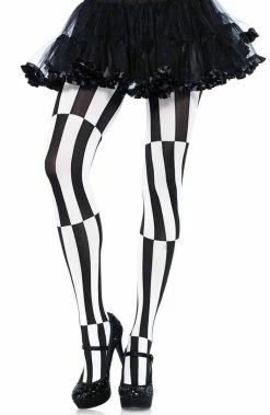 COAXcopenhagen2 Black And White Illusion Pantyhose HOSIERY