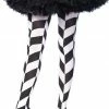 COAXcopenhagen2 Black And White Chevron Illusion Pantyhose HOSIERY