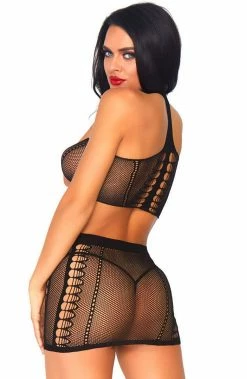 COAXcopenhagen2 LINGERIE Bandeau Top With Choker & Mini Skirt - Soul Sister