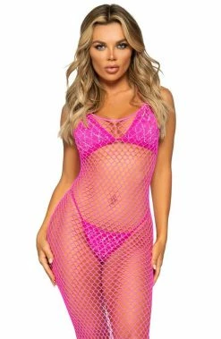 COAXcopenhagen.com Pink Twist Net Maxi Dress - Holiday Selfie SWIMWEAR