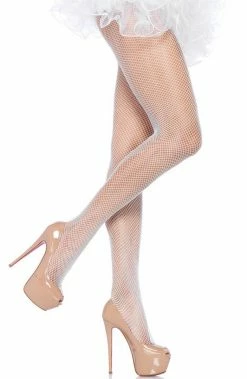 COAXcopenhagen2 White Fishnet Pantyhose HOSIERY