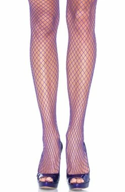 COAXcopenhagen2 Purple Fishnet Pantyhose