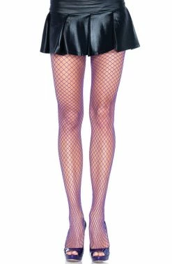 COAXcopenhagen2 Purple Fishnet Pantyhose