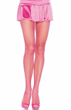 COAXcopenhagen2 Neon Pink Fishnet Pantyhose
