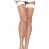 COAXcopenhagen2 White Fence Net Stay Up Stockings HOSIERY