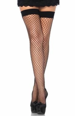 COAXcopenhagen2 Black Diamond Fishnet Thigh Highs