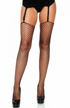 COAXcopenhagen2 HOSIERY Unfinished Black Fishnet Stockings