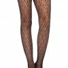 COAXcopenhagen.com Black Net Pantyhose With Scallop Pattern HOSIERY