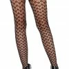 COAXcopenhagen.com Black Geographic Net Pantyhose HOSIERY