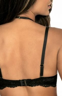 COAXcopenhagen.com LINGERIE Black Bra With Gold Tassel Chain Jewelery - GUILTY