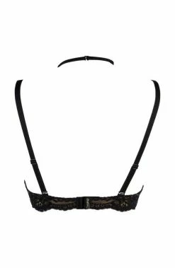 COAXcopenhagen.com LINGERIE Black Lace Halter Neck Bra - IRRESISTIBLE