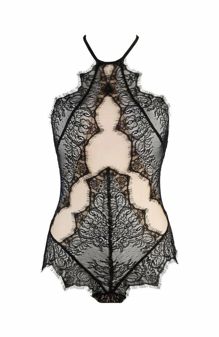 COAXcopenhagen.com Black And See-through Lace Bodysuit - DECADENCE