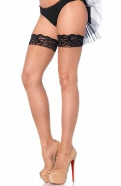 COAXcopenhagen2 Fishnet Stay Up Stockings With Backseam HOSIERY