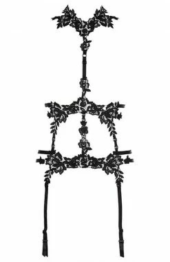 COAXcopenhagen2 Black Lace Harness - APHRODISIAC LINGERIE
