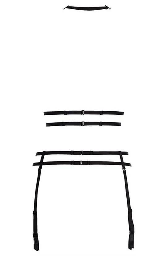 COAXcopenhagen2 Black Lace Harness - APHRODISIAC LINGERIE