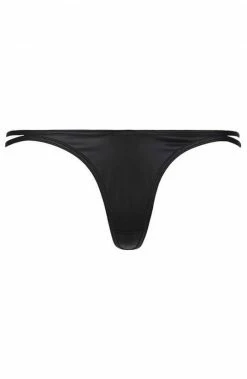 COAXcopenhagen2 Black Wet Look Thong - APHRODISIAC LINGERIE