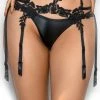 COAXcopenhagen2 Black Wet Look Thong - APHRODISIAC LINGERIE