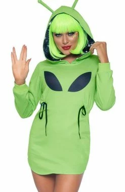 COAXcopenhagen.com COSTUMES Alien Fleece Hoodie Costume - Alien Invasion