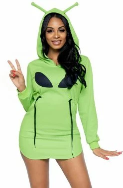COAXcopenhagen.com COSTUMES Alien Fleece Hoodie Costume - Alien Invasion