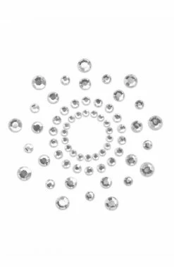 COAXcopenhagen.com Body Jewelry Silver Rhinestone Nipple Stickers