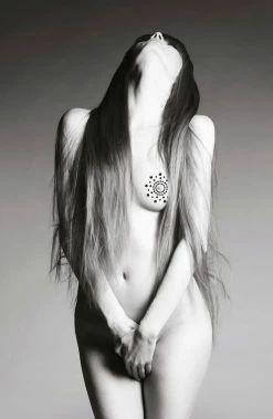 COAXcopenhagen.com Body Jewelry Silver Rhinestone Nipple Stickers