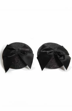 COAXcopenhagen.com Body Jewelry Black Glitter Burlesque Nipple Stickers