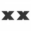 COAXcopenhagen.com Black Flash Cross Glitter Nipple Stickers