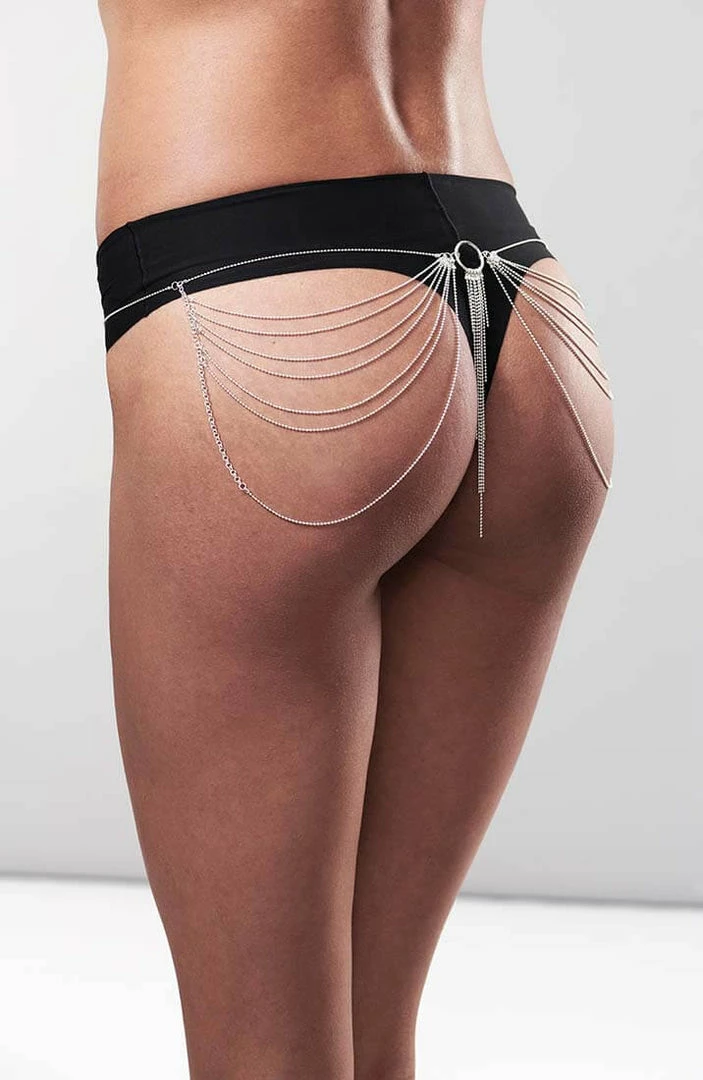 COAXcopenhagen.com Metallic Silver Waist Chain