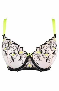 COAXcopenhagen.com Bra With Neon Yellow Contrast - Sensual Escapade
