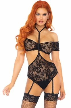 COAXcopenhagen.com Bandeau Top And Garter Teddy - Make Me Stay