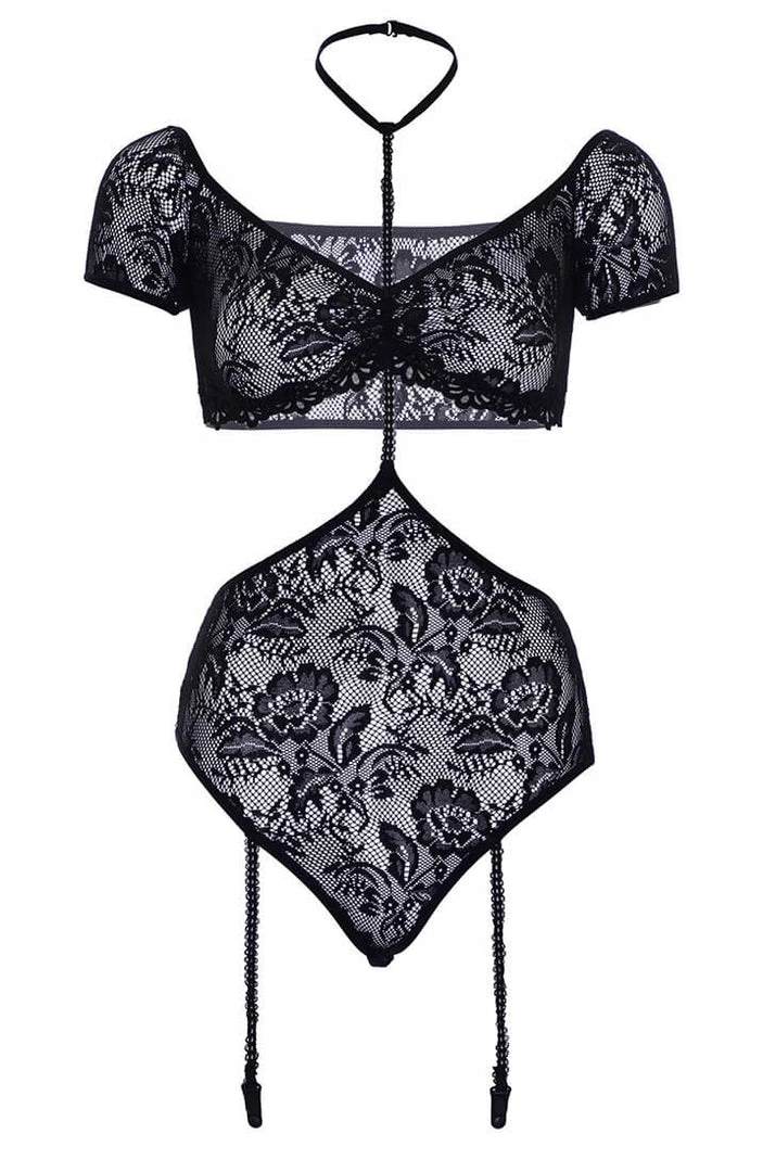 COAXcopenhagen.com Bandeau Top And Garter Teddy - Make Me Stay