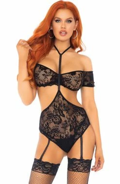 COAXcopenhagen.com Bandeau Top And Garter Teddy - Make Me Stay