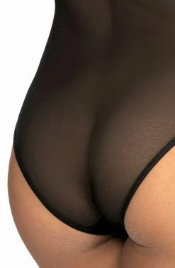 COAXcopenhagen.com Black Lace And Sheer Mesh Bodysuit - COVER LINGERIE