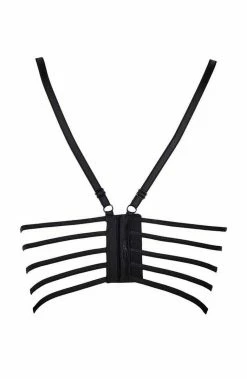 COAXcopenhagen.com Black Lace Bustier Bra - PERSUADE LINGERIE